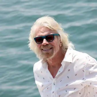 66-Year-Old Daredevil Richard Branson Crashes Bike And Breaks His Face