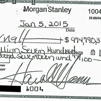 This Is What A $974 Million Divorce Settlement Check Looks Like…