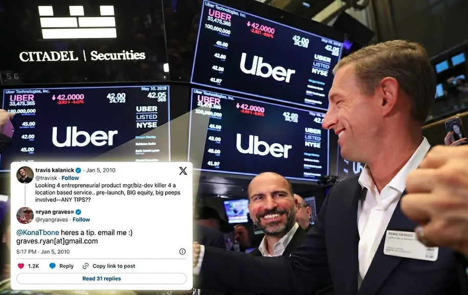 "Here's a tip. Email me…" Ryan Graves Is Probably The Only Person In History Who Became A Billionaire… Thanks To A Twitter Reply