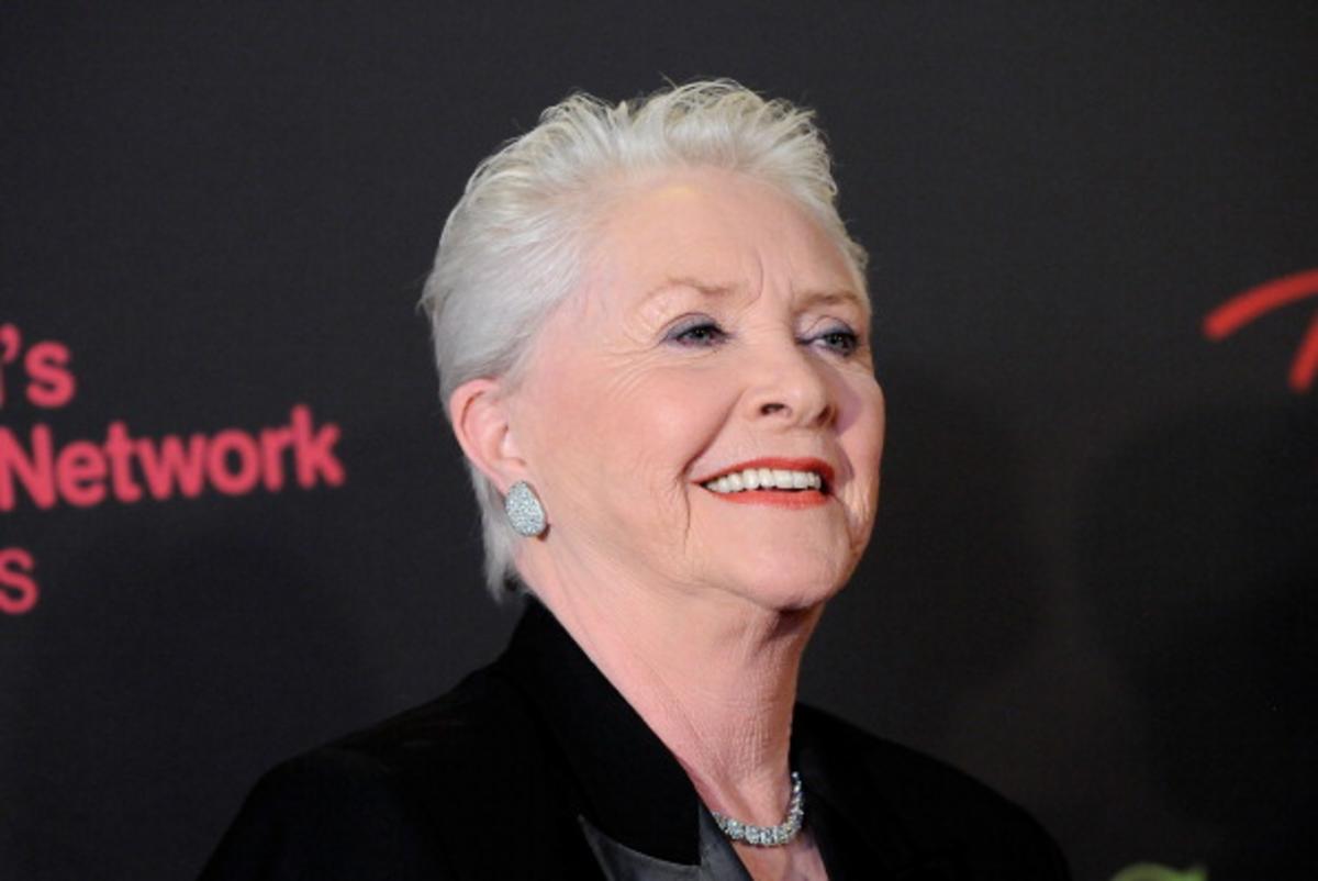 susan flannery looking sideways and smiling