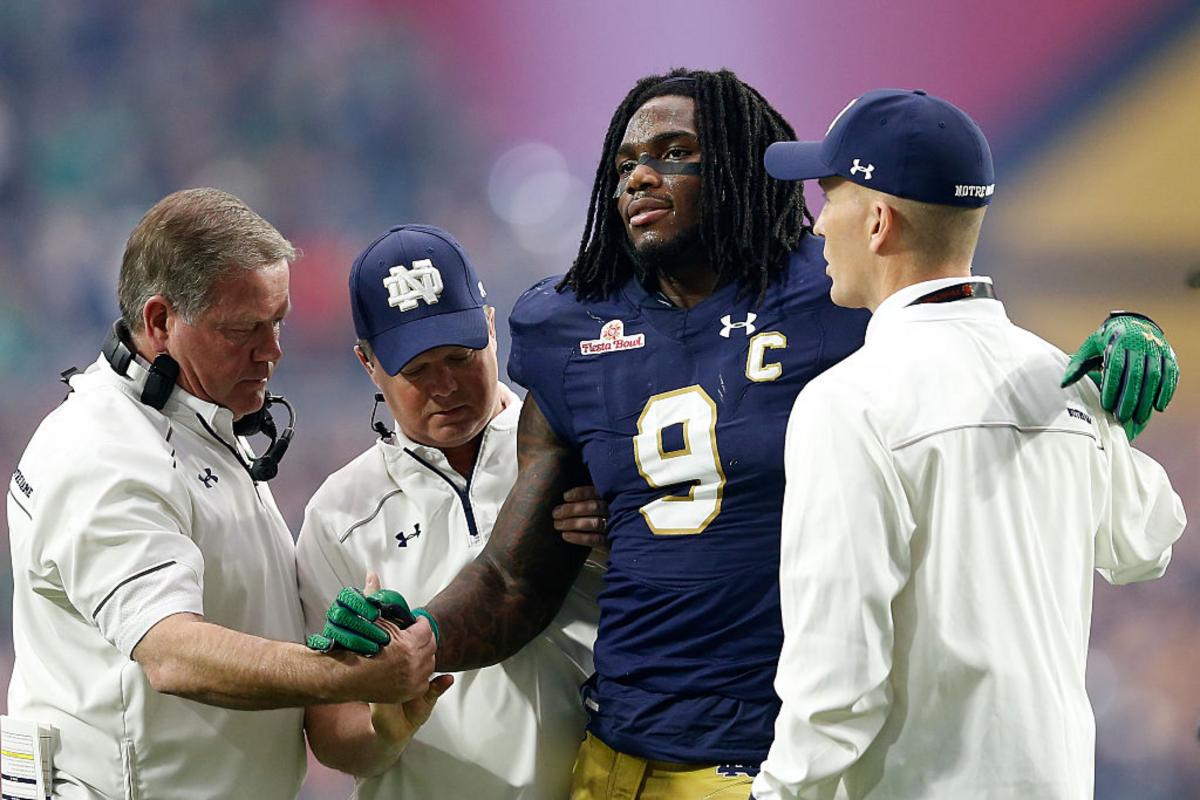 Jaylon Smith doesn't regret playing in bowl game, despite knee injury