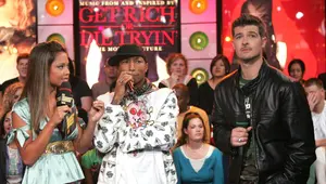 Thumbnail for Robin Thicke And Pharrell Williams Owe $5 Million In Final "Blurred Lines" Verdict