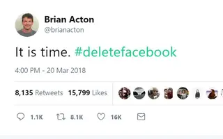 A Guy Who Made $5.5 Billion Selling His Company To Facebook Thinks Everyone Should Delete Facebook. Awkward!