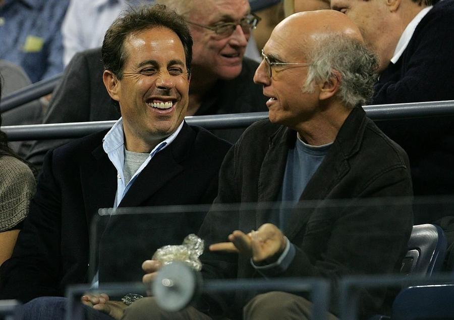 Larry David (R) and Jerry Seinfeld 