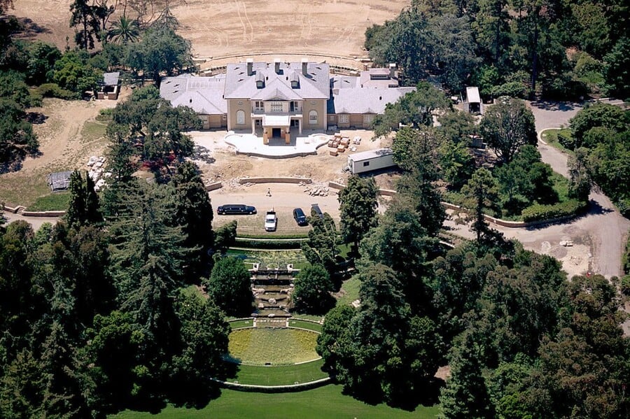 Oprah's Montecito mansion from above