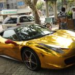 Check Out This $340,000 Gold Ferrari 458 Spider