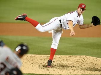 Washington Nationals right fielder Bryce Harper bats during a spring  exhibition baseball game against the Minnesota Twins at Nationals Park,  Tuesday, March 27, 2018, in Washington. (AP Photo/Alex …