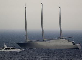 Inside the 280-foot yacht seized by the French government