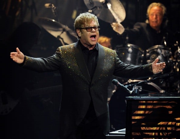 Elton John first performance on his Million Dollar Piano