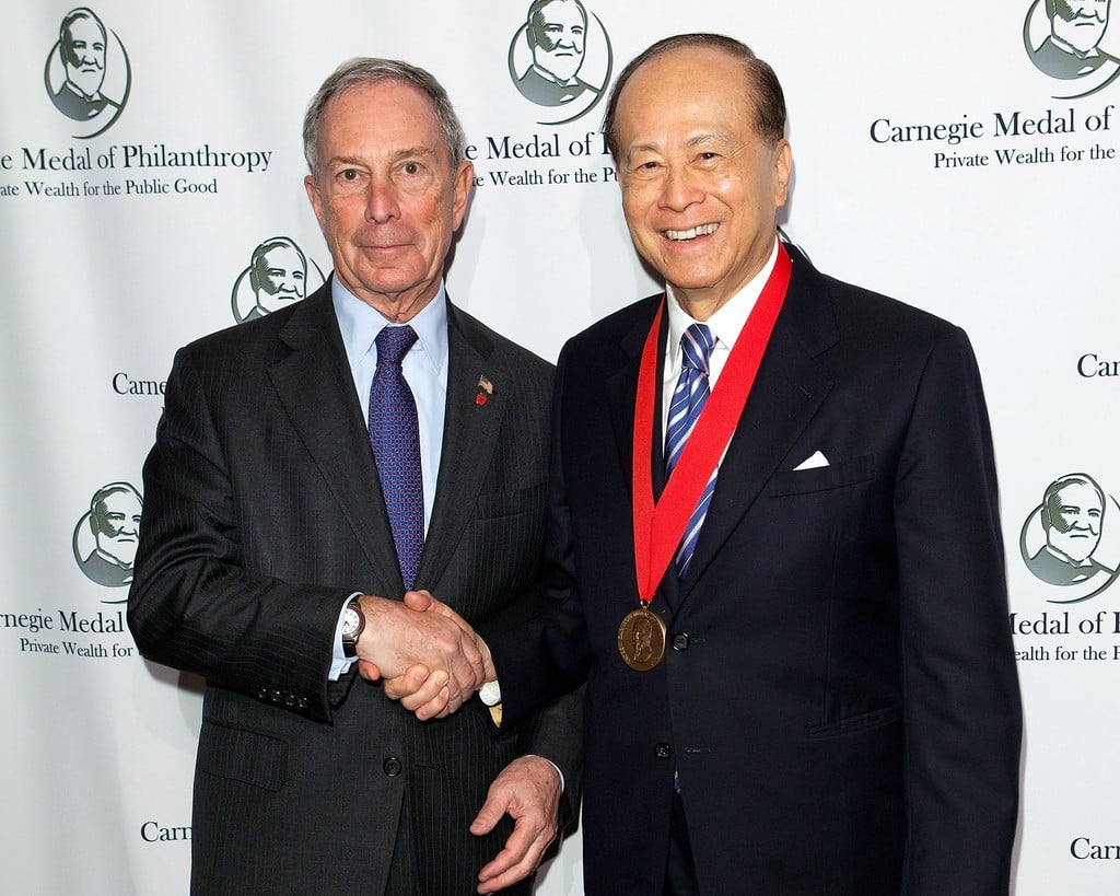 Li-Ka Shing and Michael Bloomberg