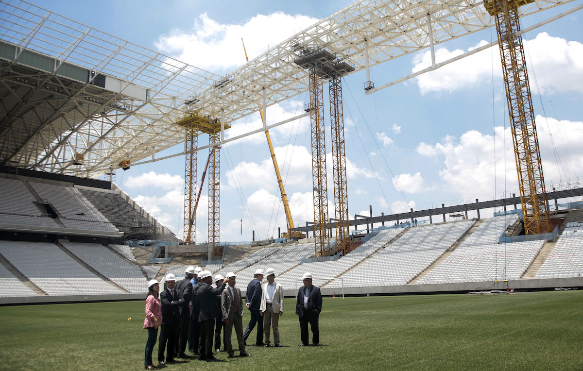With Just Nine Days Until The Start World Cup - Brazils MAIN Stadium