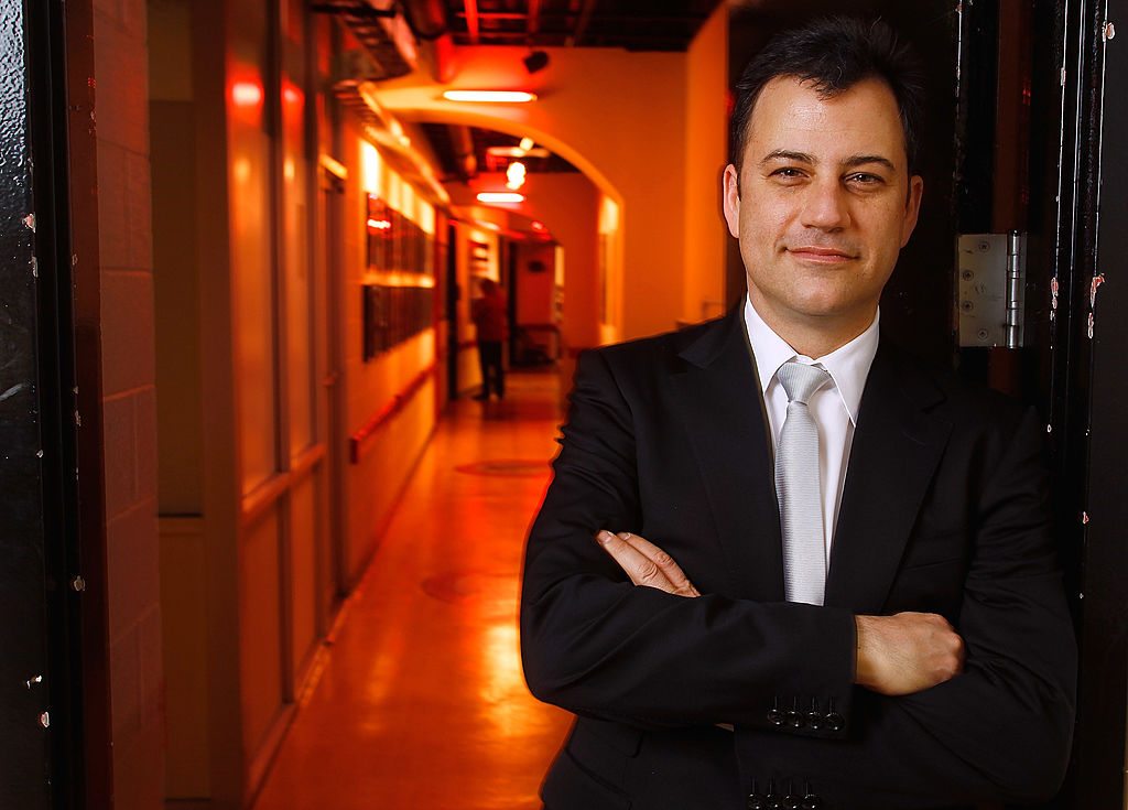 LAS VEGAS, NV - MAY 19: Talk show host Jimmy Kimmel poses backstage before receiving an honorary degree from UNLV during the university's 50th commencement ceremony at the Thomas & Mack Center on May 19, 2013 in Las Vegas, Nevada. (Photo by Sam Morris/Getty Images)