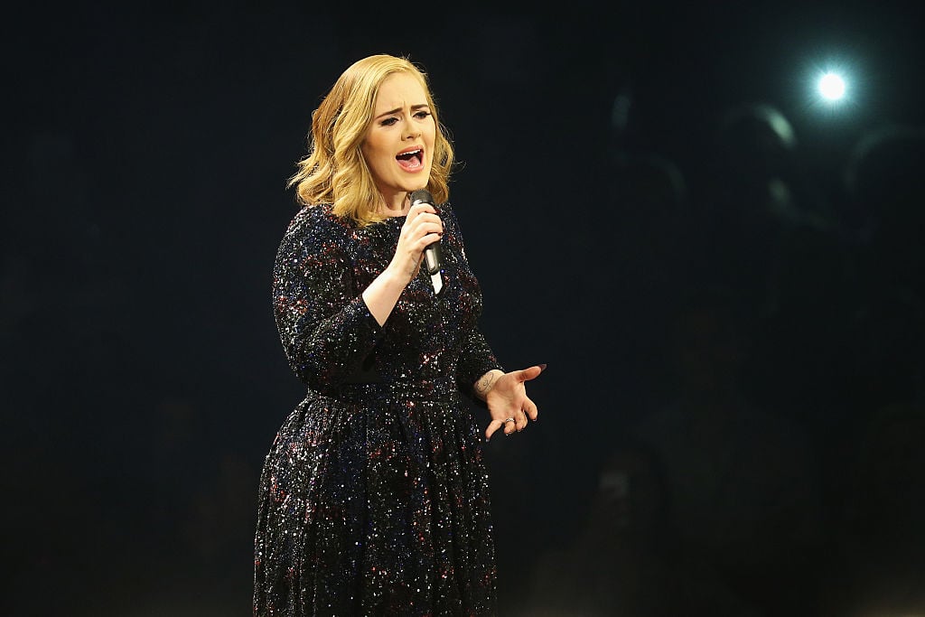 HAMBURG, GERMANY - MAY 10: Adele performs at Barclaycard Arena on May 10, 2016 in Hamburg, Germany. (Photo by Joern Pollex/Getty Images for September Management)