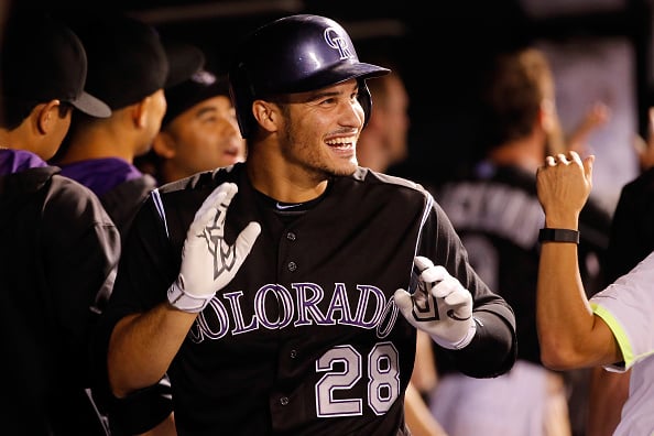 Who are Nolan Arenado's parents and what is their nationality