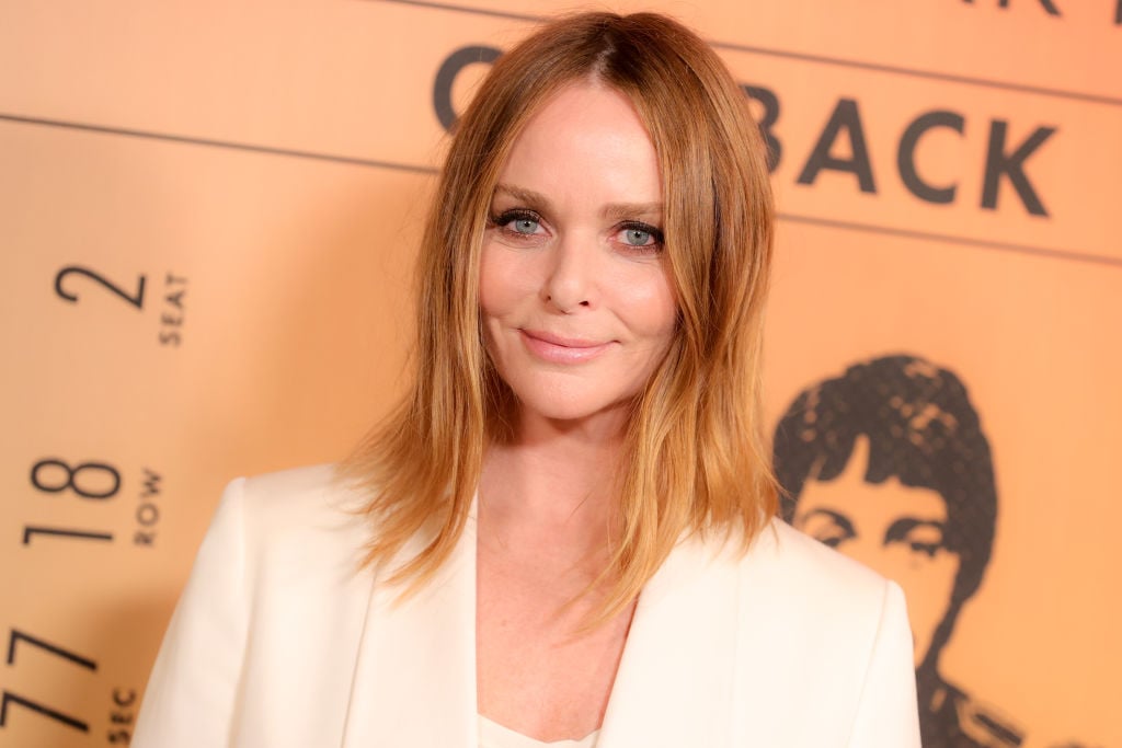 Stella McCartney is supported by her daughter Reiley