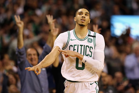 Jayson Tatum's debut double-double is the first by a Celtics