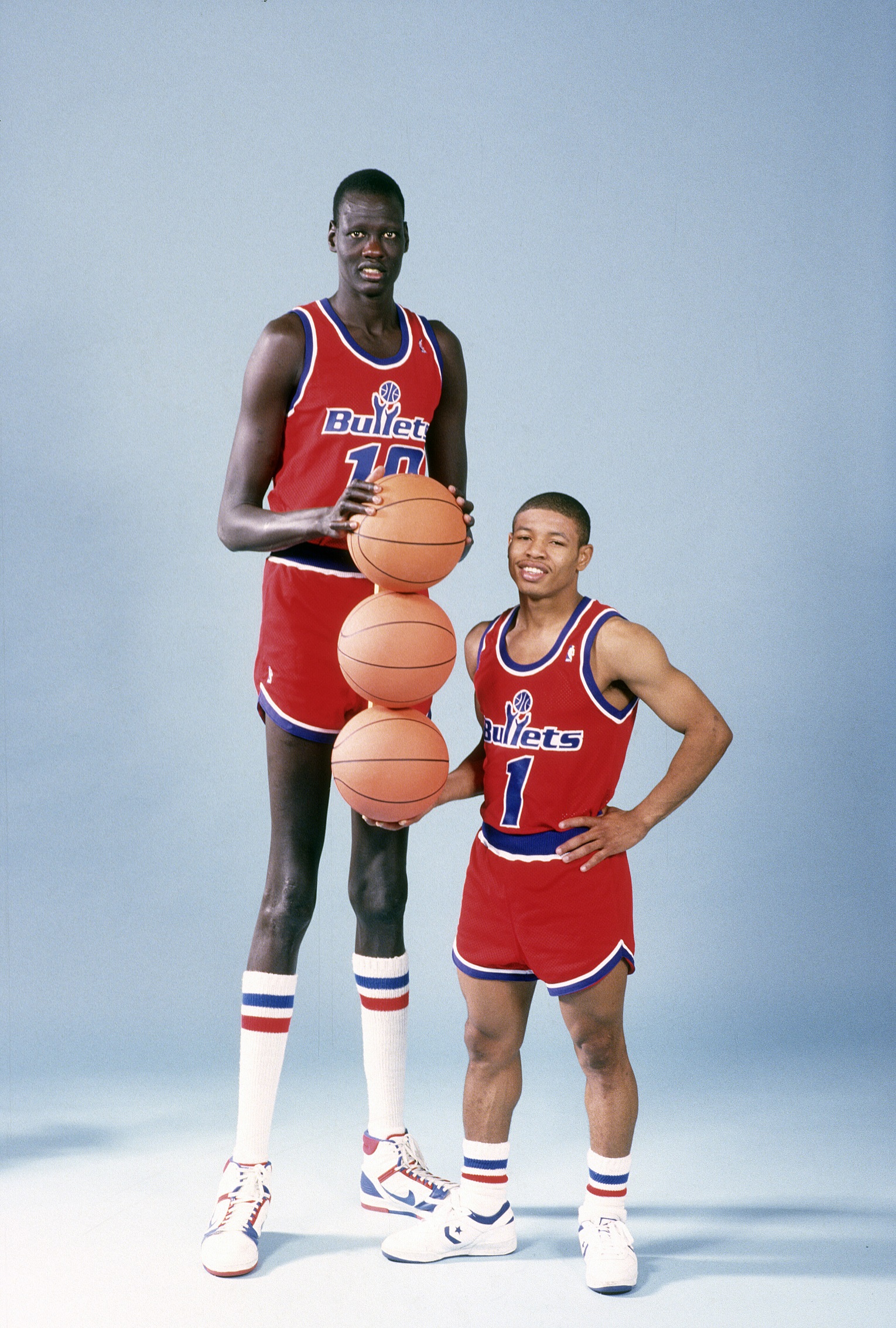 Manute Bol and Muggsy Bogues