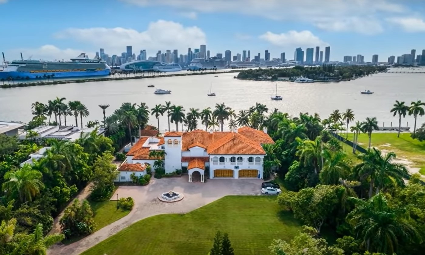 A Star Island Mansion Just Sold For $75 Million - Setting New Miami Record  - And It's a Teardown! | Celebrity Net Worth