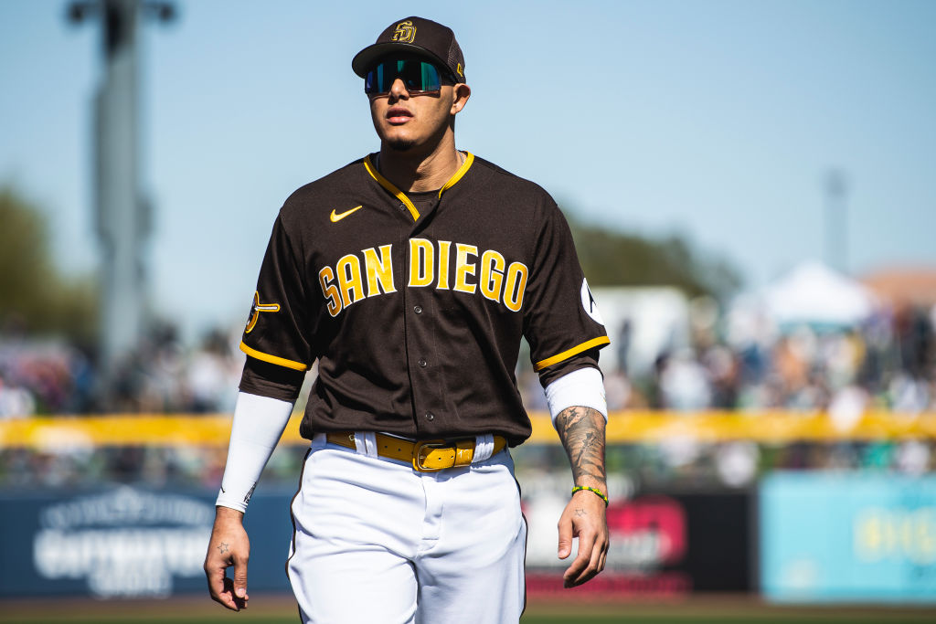 Manny Machado of the San Diego Padres fields the ball and throws to News  Photo - Getty Images