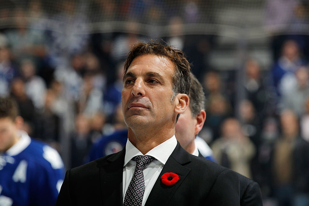 Chris Chelios playing hockey