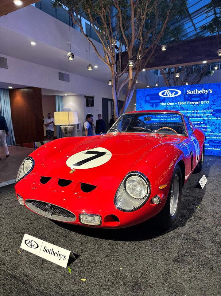 250 gto El extremadamente raro Ferrari 250 GTO de 1962 tendrá una oferta inicial de 60 millones de dólares en una subasta en noviembre